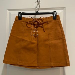 Tan Fall Skirt